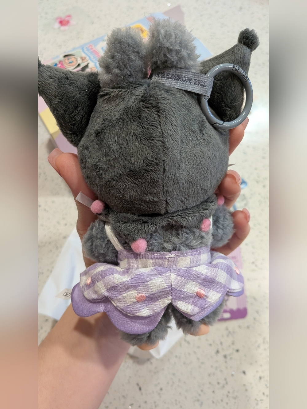 Kuromi Pop Mart Labubu Sanrio Plush Pendant - Picture 3 of 6
